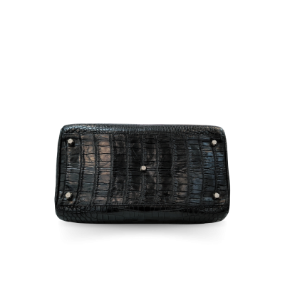 CLB0036SLT : CROCODILE BELLY LEATHER HANDBAG