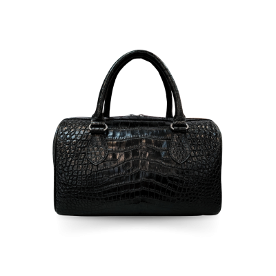 CLB0036SLT : CROCODILE BELLY LEATHER HANDBAG