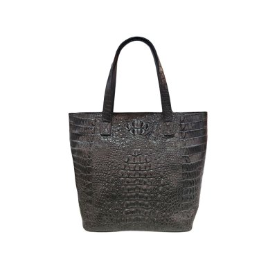 CROCODILE HORNBACK LEATHER TOTE BAG : CLB0061HT