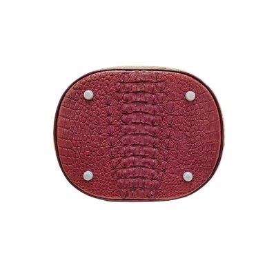 CROCODILE HORNBACK LEATHER COSMETIC BAG : CLB0063HT