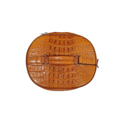 CROCODILE HORNBACK LEATHER COSMETIC BAG : CLB0063HT