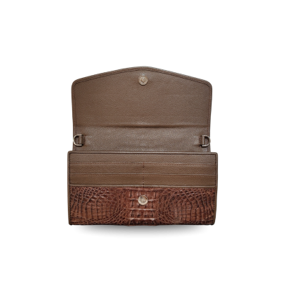 CROCODILE HORNBACK LEATHER CLUTCH CROSS-BODY BAG : CLB0086HKR