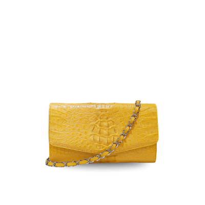 CROCODILE HORNBACK LEATHER CLUTCH CROSS-BODY BAG : CLB0086HKR