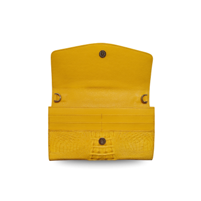 CROCODILE HORNBACK LEATHER CLUTCH CROSS-BODY BAG : CLB0086HKR