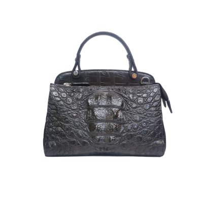 CROCODILE HORNBACK LEATHER HANDBAG : CLB0088HKSMK