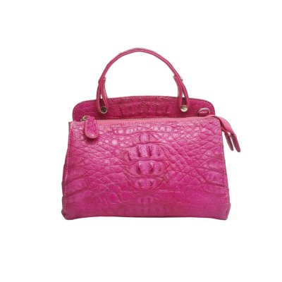 CROCODILE HORNBACK LEATHER HANDBAG : CLB0088HKSMK