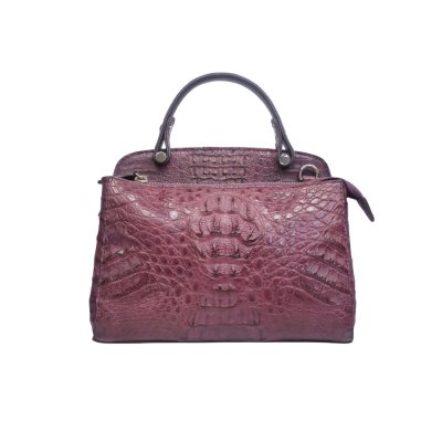 CROCODILE HORNBACK LEATHER HANDBAG : CLB0088HKSMK