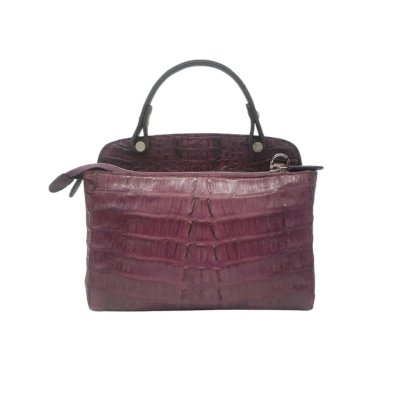 CROCODILE HORNBACK LEATHER HANDBAG : CLB0088HKSMK