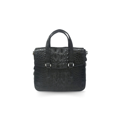 CROCODILE HORNBACK LEATHER HANDBAG : CLB0114HR