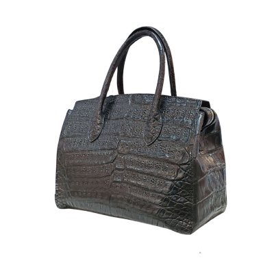 Crocodile Hornback Leather Handbag : CLB0118SR