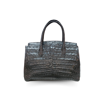 CROCODILE BELLY LEATHER HANDBAG : CLB0118SR