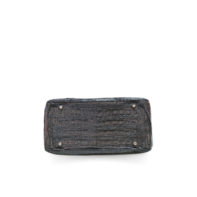 CROCODILE BELLY LEATHER HANDBAG : CLB0118SR