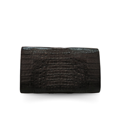 CLB0129HAY : CROCODILE HORNBACK LEATHER CLUTCH CROSS-BODY BAG
