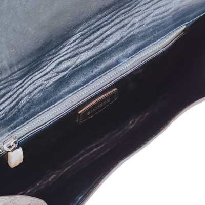 CLB0129HAY : CROCODILE HORNBACK LEATHER CLUTCH CROSS-BODY BAG