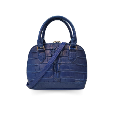 CROCODILE TAIL LEATHER HAND & CROSS-BODY BAG : CLB0133BTT