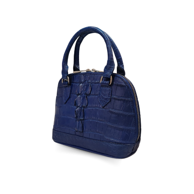 CROCODILE TAIL LEATHER HAND & CROSS-BODY BAG : CLB0133BTT