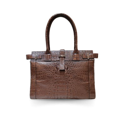 'DOSSIER' CROCODILE HORNBACK LEATHER SHOLDER BAG : CLB0138HT
