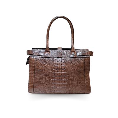 'DOSSIER' CROCODILE HORNBACK LEATHER SHOLDER BAG : CLB0138HT