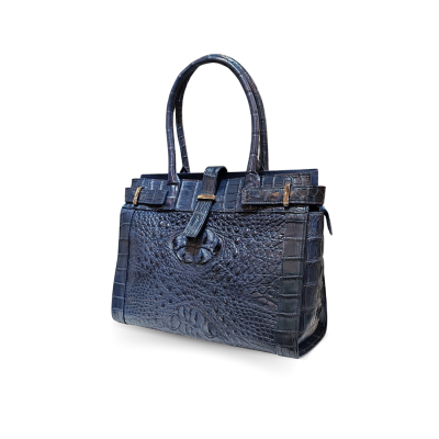 'DOSSIER' CROCODILE HORNBACK LEATHER SHOLDER BAG : CLB0138HT