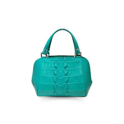 CROCODILE TAIL LEATHER HANDBAG : CLB0177T