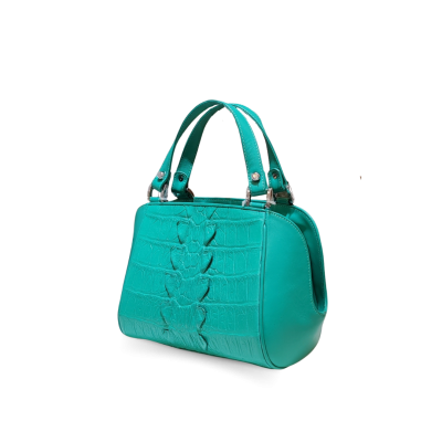 CROCODILE TAIL LEATHER HANDBAG : CLB0177T