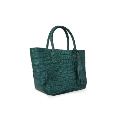 CROCODILE HORNBACK LEATHER HANDBAG : CLB0220HKR