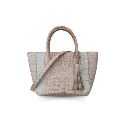 CROCODILE HORNBACK LEATHER HANDBAG : CLB0220HKR