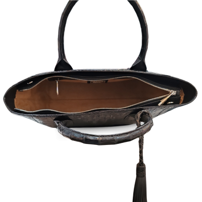 CROCODILE HORNBACK LEATHER HANDBAG : CLB0220HKR