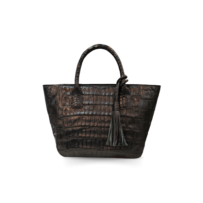 CROCODILE BELY LEATHER HANDBAG : CLB0220SR