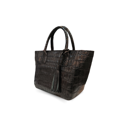 CROCODILE BELY LEATHER HANDBAG : CLB0220SR