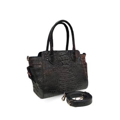 CROCODILE HORNBACK LEATHER HANDBAG : CLB0226HKR