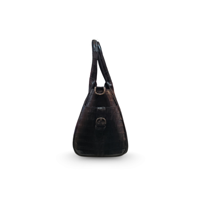 CROCODILE HORNBACK LEATHER HANDBAG : CLB0226HKR