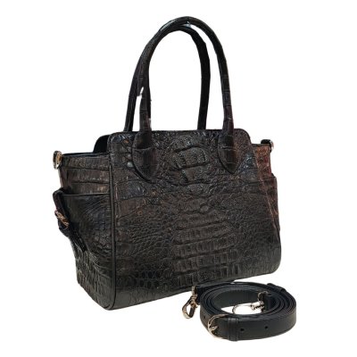 Crocodile Hornback Leather Handbag : CLB0226HKR