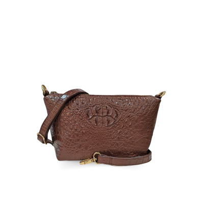CLB0233HY : CROCODILE HORNBACK LEATHER CROSSBODY