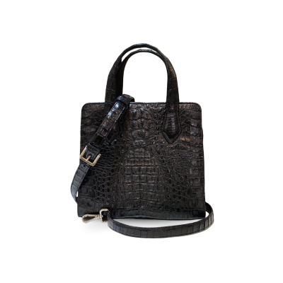 CROCODILE HORNBACK LEATHER HANDBAG : CLB0252HKR