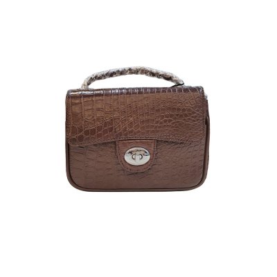 CROCODILE BELLY LEATHER CROSS-BODY BAG : CLB0261SAY