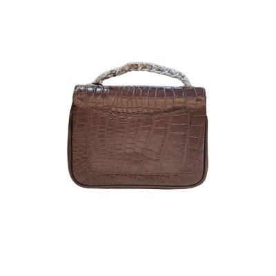 CROCODILE BELLY LEATHER CROSS-BODY BAG : CLB0261SAY