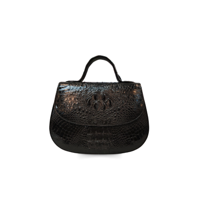 CROCODILE HORNBACK LEATHER HANDBAG : CLB0300HAY