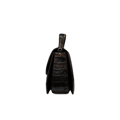 CROCODILE HORNBACK LEATHER HANDBAG : CLB0300HAY