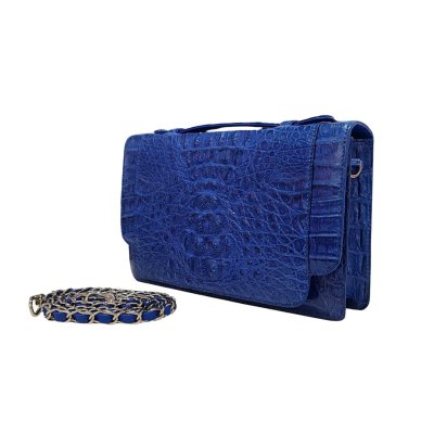 CROCODILE HORNBACK LEATHER TOP HANDLE CROSS-BODY BAG : CLB0360HKR