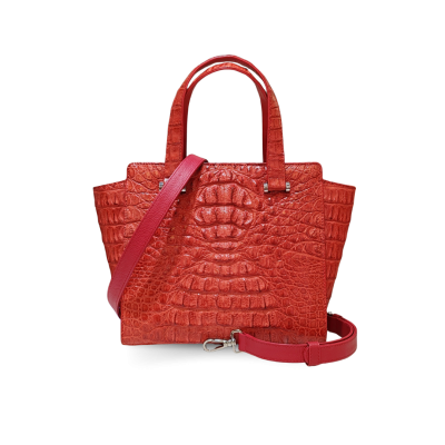 CLB0361HKR : CROCODILE HORNBACK LEATHER HANDBAG