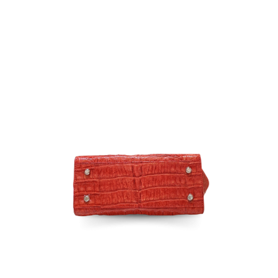 CLB0361HKR : CROCODILE HORNBACK LEATHER HANDBAG