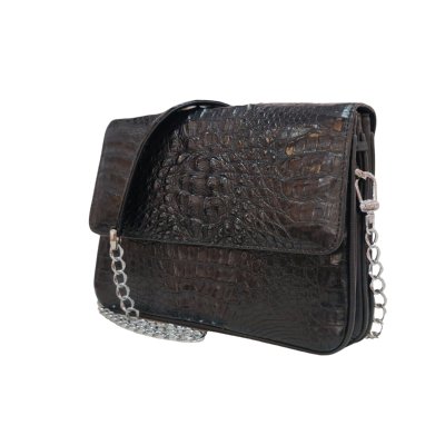 CROCODILE HORNBACK LEATHER CROSS-BODY BAG : CLB0362HKR