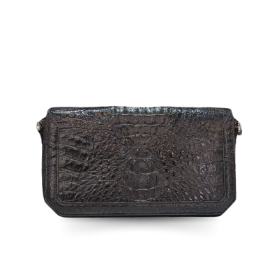 CROCODILE HORNBACK LEATHER CLUTCH CROSS-BODY BAG : CLB0363HKR