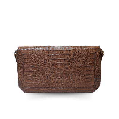 CROCODILE HORNBACK LEATHER CLUTCH CROSS-BODY BAG : CLB0363HKR
