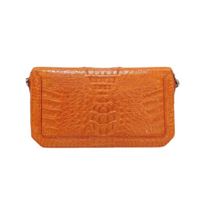 CROCODILE HORNBACK LEATHER CLUTCH CROSS-BODY BAG : CLB0363HKR