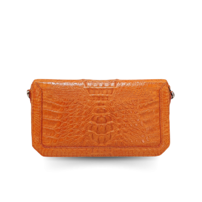 CROCODILE HORNBACK LEATHER CLUTCH CROSS-BODY BAG : CLB0363HKR