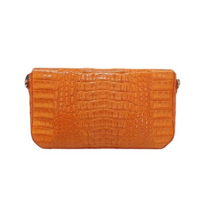 CROCODILE HORNBACK LEATHER CLUTCH CROSS-BODY BAG : CLB0363HKR