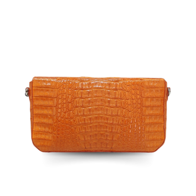CROCODILE HORNBACK LEATHER CLUTCH CROSS-BODY BAG : CLB0363HKR