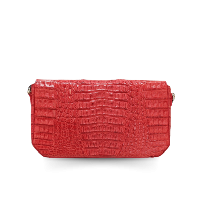 CROCODILE HORNBACK LEATHER CLUTCH CROSS-BODY BAG : CLB0363HKR